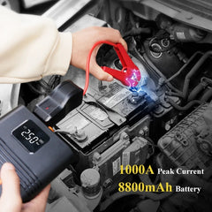 D7L 8800mAh Multifunctional Car Emergency Starting Power Supply Air Pump Integrated Machine, D7L