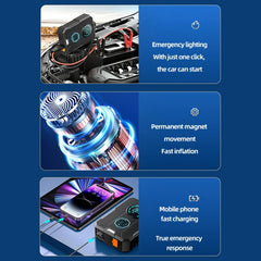 YS03H PT 8400mAh Car Emergency Start Power Supply Electric Air Pump Integrated Machine, YS03H PT 8400mAh