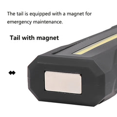 1902A Folding Magnet Car Inspection Light Work Maintenance Lamp Emergency COB LED USB Charging Lamp, 1902A