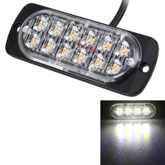 DC 12V-24V 2W 12LEDs SMD-2835 Lamps 17 Flash Patterns 3 Lines Car Flash Lamp Waterproof Car Truck Emergency Strobe Flash Warning Light, Cable Length: 90cm, 12LEDs