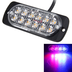 DC 12V-24V 2W 12LEDs SMD-2835 Lamps 17 Flash Patterns 3 Lines Car Flash Lamp Waterproof Car Truck Emergency Strobe Flash Warning Light, Cable Length: 90cm, 12LEDs
