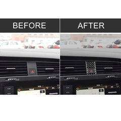 Car Carbon Fiber Emergency Light Frame Decorative Sticker for Volkswagen Golf 7 2013-2017, Left Drive, Emergency Light Frame