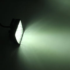 DC 10-30V 27W 2500LM 6000K Waterproof Vehicle Car Boat Marine External Work Lights Emergency Lights 60 Degrees Adjustable Flood Light LED Car Bulbs with 9 Intense Wafer LED Lights, Flood Light+27W