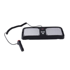 High qulaity DC 12V,9W LED Waterproof Car Sunshade Yellow Light Warning Lights Strobe Emergency Lights Flashing Light with 12 Kinds Flash Patterns, Yellow