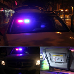 High qulaity DC 12V,9W LED Waterproof Car Sunshade Yellow Light Warning Lights Strobe Emergency Lights Flashing Light with 12 Kinds Flash Patterns, Yellow