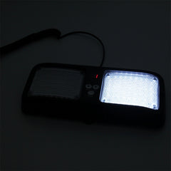 High qulaity DC 12V,9W LED Waterproof Car Sunshade White Light Warning Lights Strobe Emergency Lights Flashing Light with 12 Kinds Flash Patterns, White