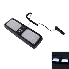 High qulaity DC 12V,9W LED Waterproof Car Sunshade White Light Warning Lights Strobe Emergency Lights Flashing Light with 12 Kinds Flash Patterns, White