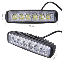 DC 10-30V 18W 1500LM 6500K Waterproof Vehicle Car Boat Marine External Work Lights Emergency Lights 30 Degrees Adjustable Spot Light LED Car Bulbs with 6 Intense Wafer LED Lights, Spot Light+18W 1500LM+6500K