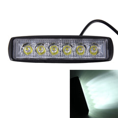 DC 10-30V 18W 1500LM 6500K Waterproof Vehicle Car Boat Marine External Work Lights Emergency Lights 30 Degrees Adjustable Spot Light LED Car Bulbs with 6 Intense Wafer LED Lights, Spot Light+18W 1500LM+6500K