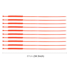 10 PCS Car Tire Emergency Single Grid Anti-skid Chains Tyre Anti-slip Chains, Single Grid