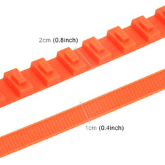 10 PCS Car Tire Emergency Single Grid Anti-skid Chains Tyre Anti-slip Chains, Single Grid