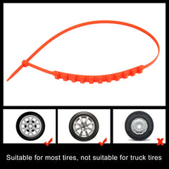 10 PCS Car Tire Emergency Single Grid Anti-skid Chains Tyre Anti-slip Chains, Single Grid