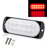 DC12V-24V / 36W Car Truck Emergency Strobe Flash Warning Light 12LEDs Ultra-thin Side Lights, 12LEDs(Red)