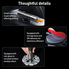 MOMAX CR11E 1-Move Portable 2 in 1 Car Seat Belt Cutter Emergency Safety Hammer