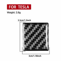 For Tesla Model 3 2019-2022 / Model Y 2019-2024 Carbon Fiber Car Emergency Light Button Decorative Sticker, For Tesla Model 3 2019-2022 / Model Y 2019-2024 Car Emergency Light Button