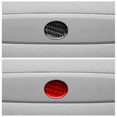 For Tesla Model 3 2023- Carbon Fiber Car Emergency Light Button Decorative Sticker, For Tesla Model 3 2023- Car Emergency Light Button