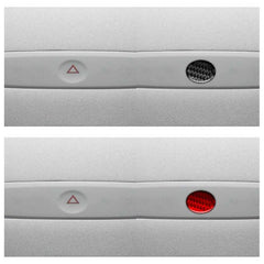 For Tesla Model 3 2023- Carbon Fiber Car Emergency Light Button Decorative Sticker, For Tesla Model 3 2023- Car Emergency Light Button