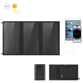 HAWEEL 18W 3 Panels Foldable Solar Panel Charger Bag with 5V / 3.1A Max Dual USB Ports, Support QC3.0 and AFC, 18W 3 Panels