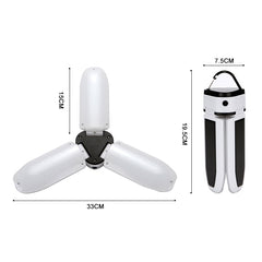 Multifunctional Solar USB Charging 60 LED Trefoil Camping Lamp Outdoor Tent Portable Lamp Flashlight Emergency Light Bulb Light, Style: Solar, Style: Solar