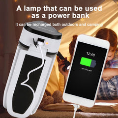 Multifunctional Solar USB Charging 60 LED Trefoil Camping Lamp Outdoor Tent Portable Lamp Flashlight Emergency Light Bulb Light, Style: Solar, Style: Solar