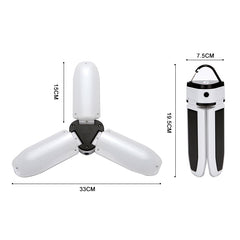 Multifunctional USB Charging 60 LED Trefoil Camping Lamp Outdoor Tent Portable Lamp Flashlight Emergency Light Bulb Light, Style: Magnet, Style: Magnet