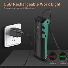 ES106 IP44 Waterproof COB Work Light USB Rechargeable Emergency Flashlight