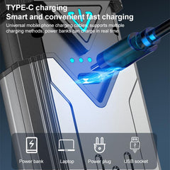 KXK-886 IP44 Waterproof Work Light 3 Color Temperature COB Emergency Flashlight