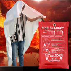 Emergency Survival Fire Blanket Shelter Safety Protector Extinguishers Tent, Size: 1.5×1.5m, Size: 1.5×1.5m