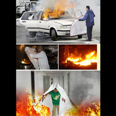 Emergency Survival Fire Blanket Shelter Safety Protector Extinguishers Tent, Size: 2×2m, Size: 2×2m