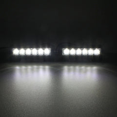 2 PCS  6 inch 6 LED 2 x 18W Car Flash Warning Light Red + Blue Change White Waterproof Emergency Light, DC 12V, Light Red + Blue Change White