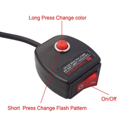 2 PCS  6 inch 6 LED 2 x 18W Car Flash Warning Light Red + Blue Change White Waterproof Emergency Light, DC 12V, Light Red + Blue Change White