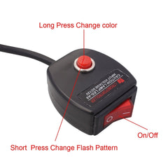 2 PCS  6 inch 6 LED 2 x 18W Car Flash Warning Light Yellow Change White Waterproof Emergency Light, DC 12V, Yellow Change White