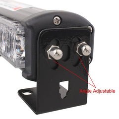 2 PCS  6 inch 6 LED 2 x 18W Car Flash Warning Light Yellow Change White Waterproof Emergency Light, DC 12V, Yellow Change White