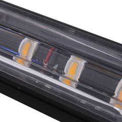 12W 720LM 4-LED 18 Flash Patterns Car Strobe Emergency Warning Light Lamp, DC 12V, 4-LED Yellow Light