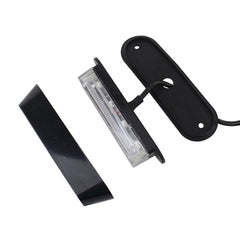 12W 720LM 4-LED 18 Flash Patterns Car Strobe Emergency Warning Light Lamp, DC 12V, 4-LED Yellow Light