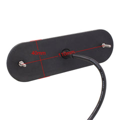 12W 720LM 4-LED 18 Flash Patterns Car Strobe Emergency Warning Light Lamp, DC 12V, 4-LED Yellow Light