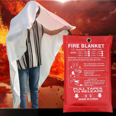 Emergency Survival Fire Blanket Shelter Safety Protector Extinguishers Tent, Size: 1*1m, Size: 1x1m