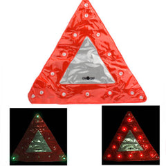 15 LED Triangle Emergency Car Warning Safety Traffic Sign Red, YFY:3636