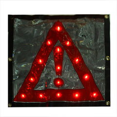 15LED Triangle Emergency Car Warning Safety Traffic Sign Red, YFY:5252
