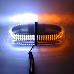 25W 240 LED Vehicle Roof Top Emergency Hazard Warning Strobe Light, Yellow and White Light, YL-112A Yellow + White Light