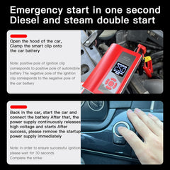 Ai8 Portable Multifunctional LCD Screen Emergency Power Supply 12V Car Start Air Pump