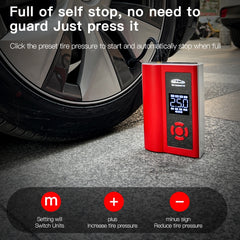 Ai8 Portable Multifunctional LCD Screen Emergency Power Supply 12V Car Start Air Pump