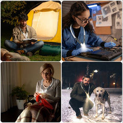 Three-tone Light LED Hanging Neck Light Emergency Light Eye Protection Reading Light