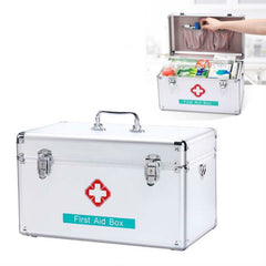 Emergency Aluminum Medicine Cabinet for Household Aluminum Alloy Medicine Box Enterprise