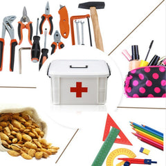 Family Medical Box Multi-layer Medical Emergency Medicine Storage Box Household Plastic Medicine Box, L, XL
