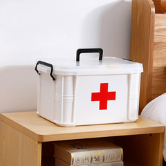 Family Medical Box Multi-layer Medical Emergency Medicine Storage Box Household Plastic Medicine Box, L, XL