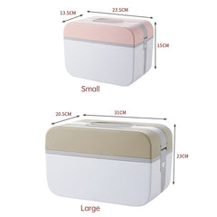 Multifunctional Household Dustproof Family Safety Emergency Storage Box Double-layer Medicine Case, S, L