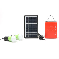 3W Solar Small System Household Multifunctional Portable Emergency Light, Yellow, Green, Red