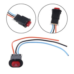 Motorcycle Hazard Light Switch Double Warning Flasher Emergency Signal, Hazard Light Switch