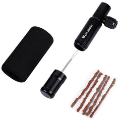 WEST BIKING YP0711083 Multifunctional Bicycle Tire Repair Tool Portable Inflator Emergency Riding Equipment, Black Without Gas Cylinder